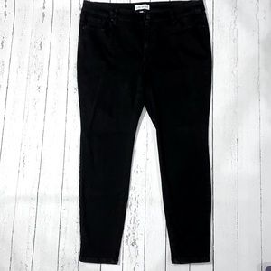 Lane Bryant mid rise skinny black jeans